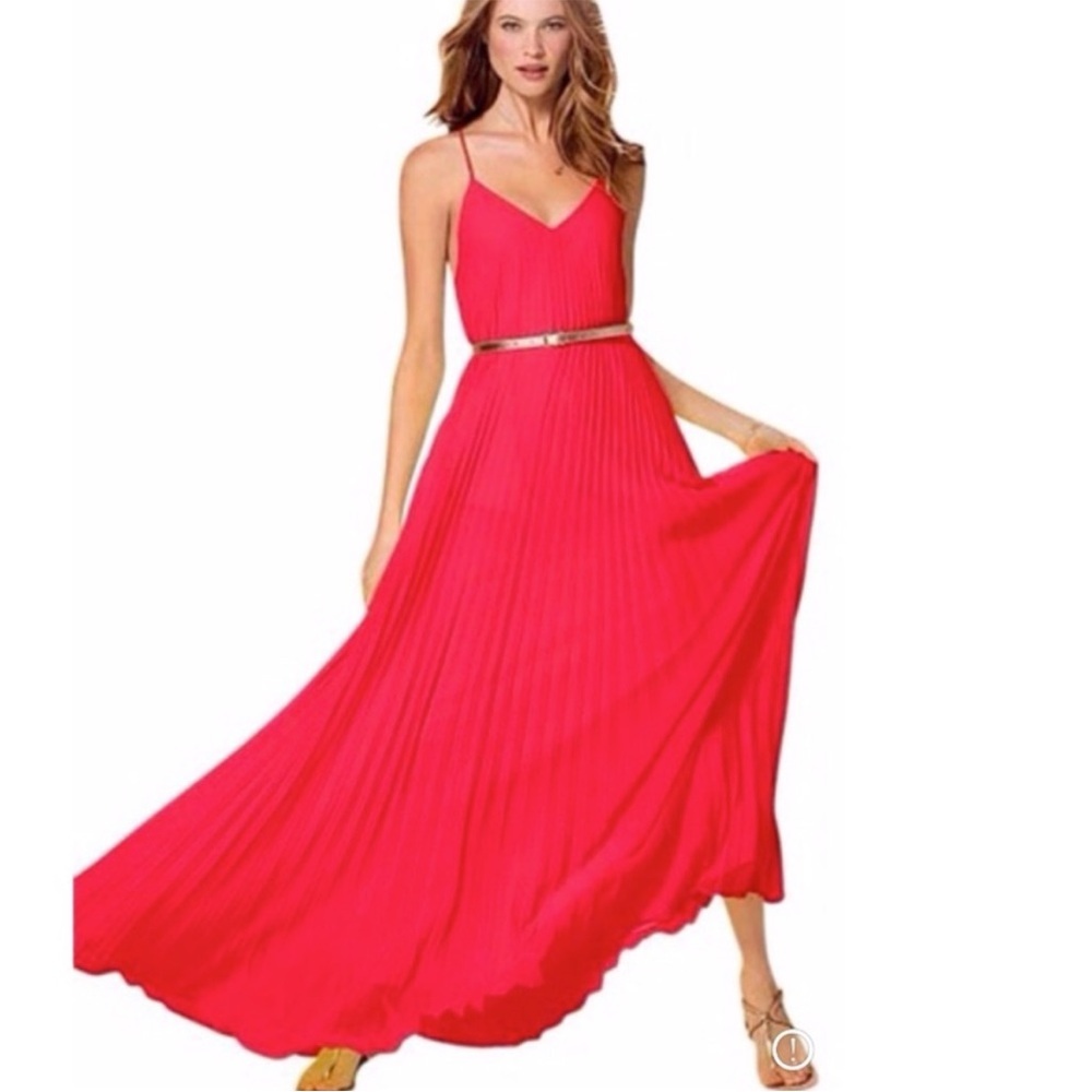 Victoria's Secret knife pleat maxi dress.